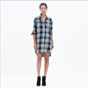 Madewell Flannel Daywalk Shirt Dress Size Small